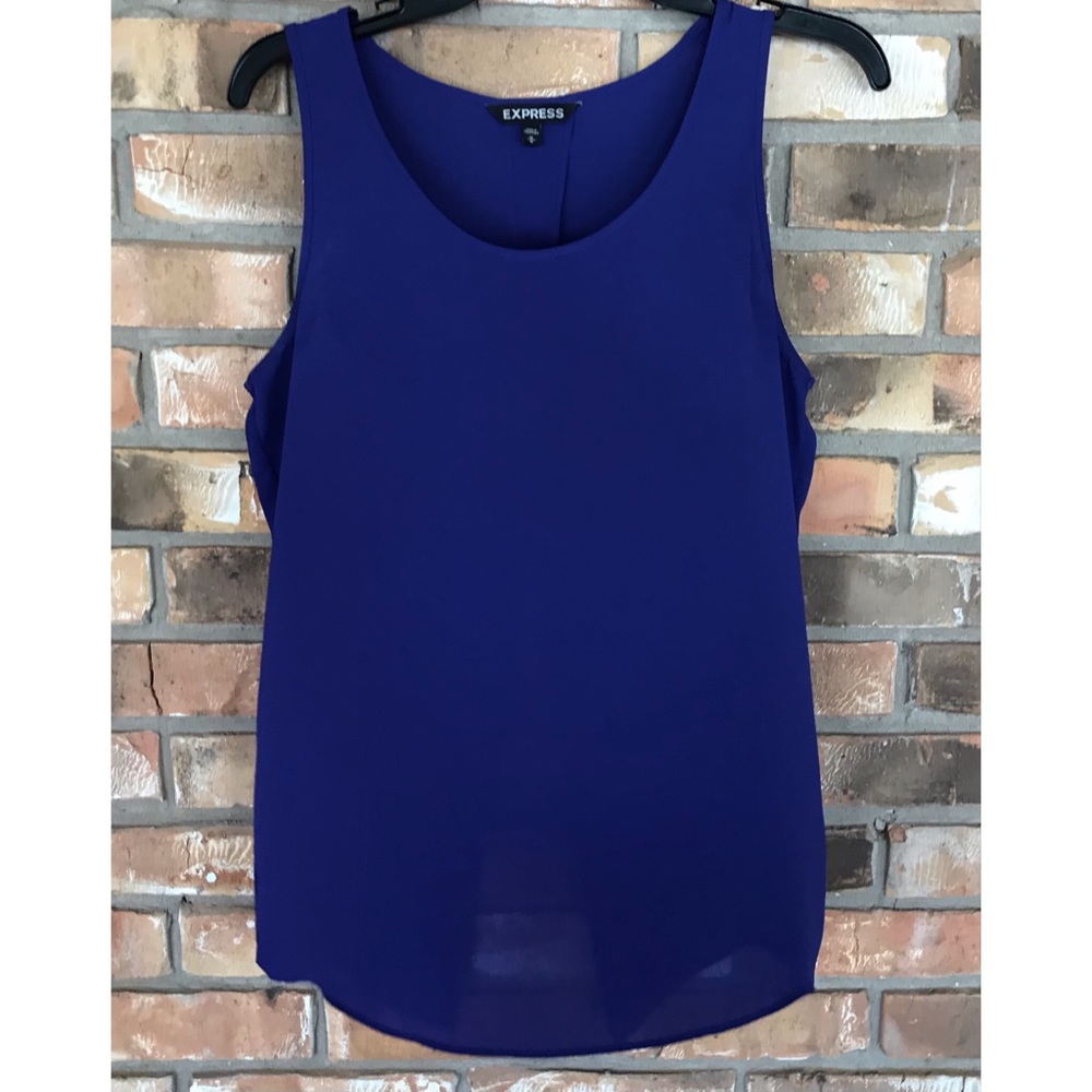 Express Women’s Sleeveless Purple Top   Medium